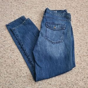 Gap Dark Wash Sexy Boyfriend Straight Leg Jeans 30